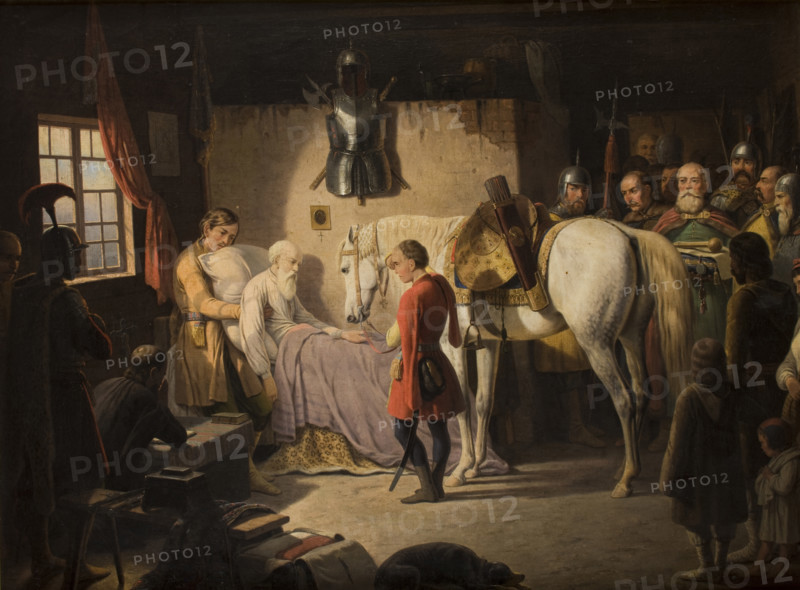 Death of Stefan Czarniecki, 1844-1848. Creator: January Suchodolski.