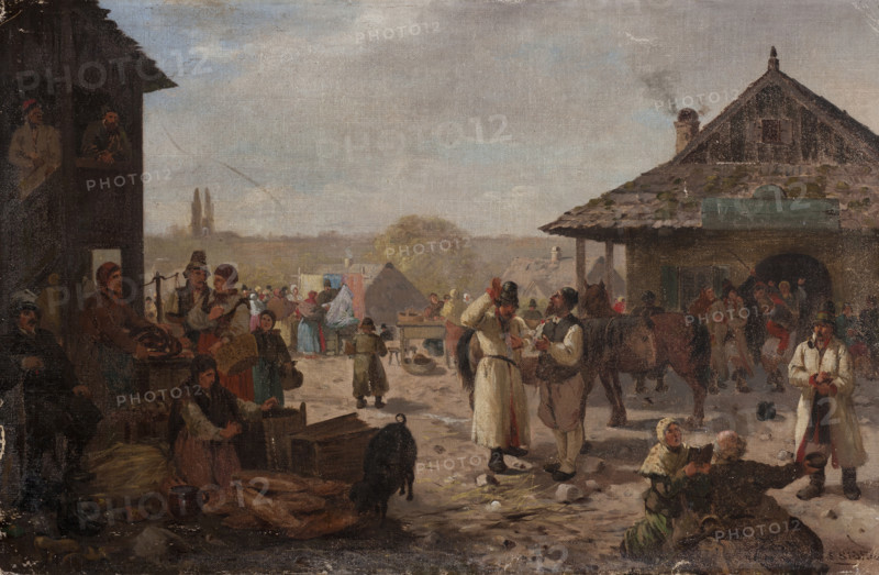 Fair in a Small Town, between 1880-1890. Creator: Seweryn Bieszczad.