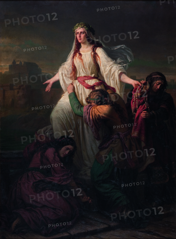 Death of Wanda, 1859. Creator: Maksymilian Piotrowski.