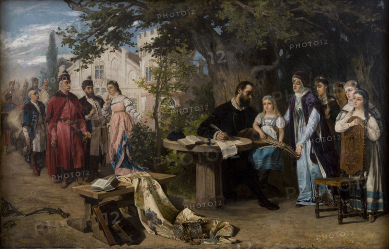 Jan Zamoyski Visiting Czarnolas, 1877. Creator: Karol Miller.