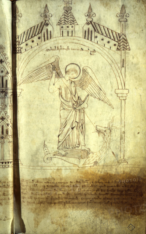 Page from the Black Book of the Exchequer, 13th century. Creator: Unknown.