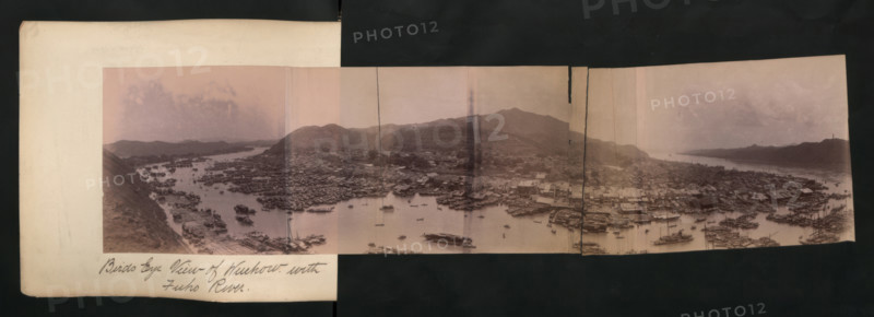 Birds Eye View of Wuchow with Fuho River, China.  Creator: Unknown.