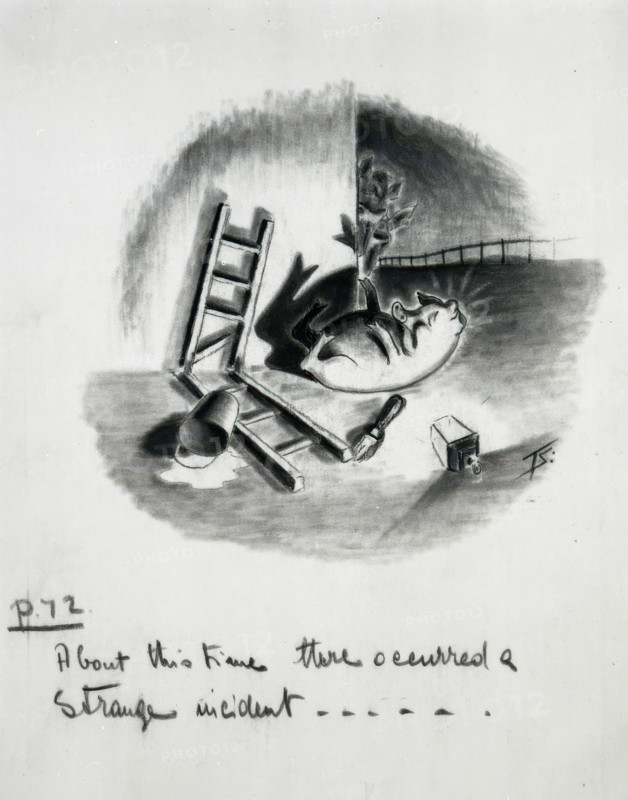 'About this time there occurred a strange incident...', 1950.  Creator: Norman Pett.