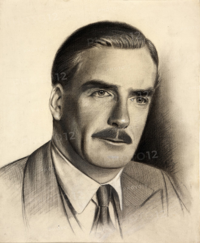 Anthony Eden, 1st Earl of Avon, between 1939 and 1946. Creators: Central Office of Information, Unknown.