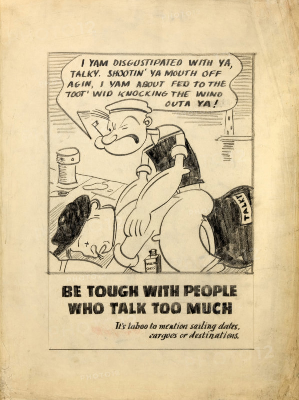 'Be tough with people who talk too much. It's taboo to..., WWII poster, between 1939 and 1946. Creators: Central Office of Information, Unknown.