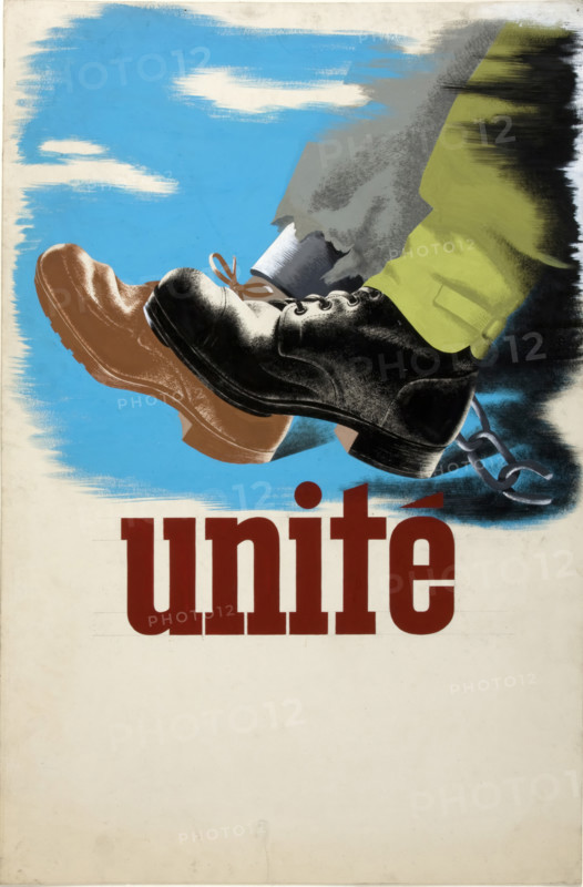 'Unity', World War II poster, between 1939 and 1946. Creators: Central Office of Information, Unknown.