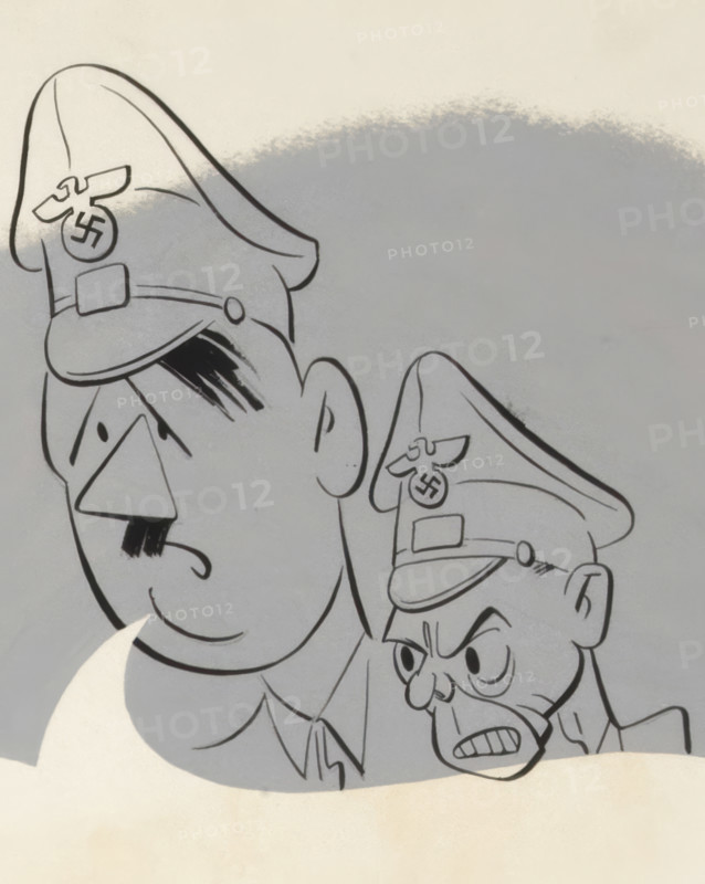 Unless we can divide those two fellows - we're sunk! WWII poster...between 1940 and 1946.  Creator: Central Office of Information.
