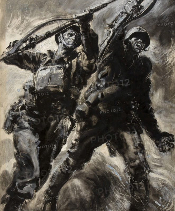 Unity of Strength -  WWII poster, between 1939-1946. Creators: Rowland Hilder, Central Office of Information.