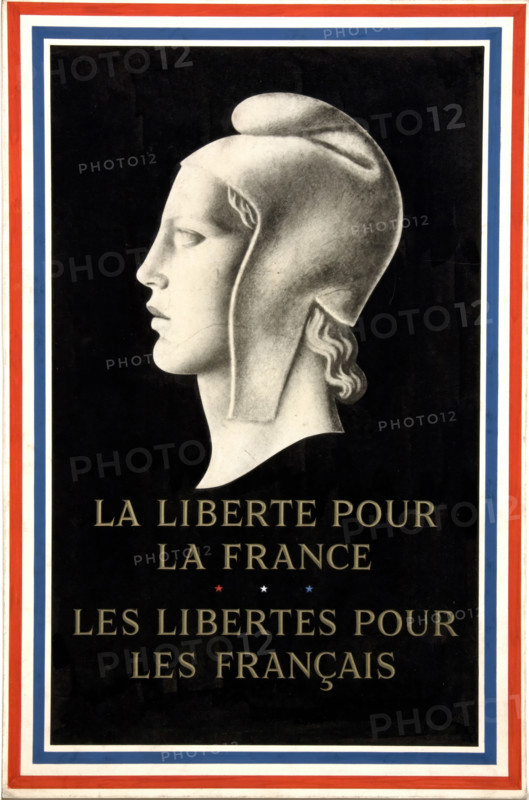'Freedom for France - freedom for the French', World War II poster, 1940. Creator: Unknown.