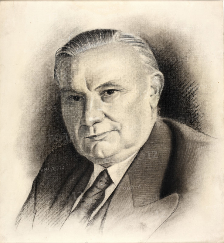 Ernest Bevin, between 1939 and 1946. Creators: Central Office of Information, Arthur Boughey.