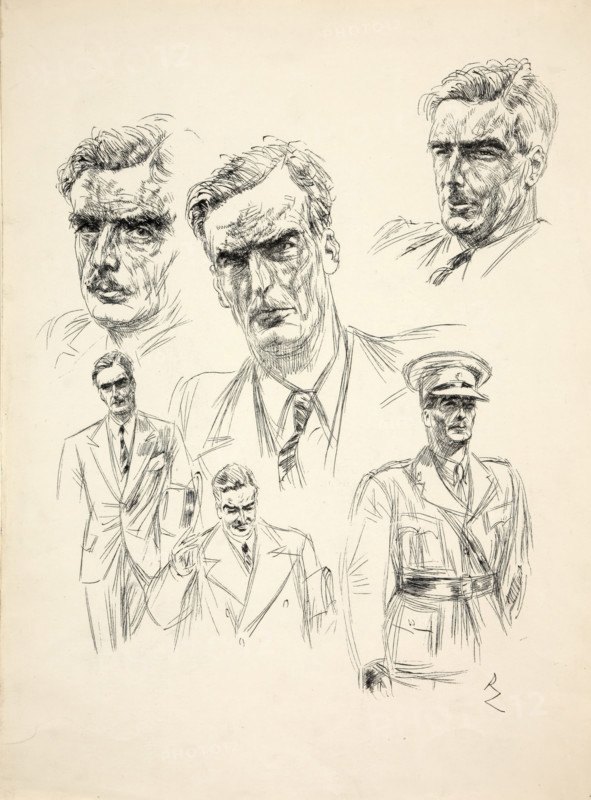 Anthony Eden,  1st Earl of Avon, between 1939 and 1946. Creators: Central Office of Information, Richard Ziegler.