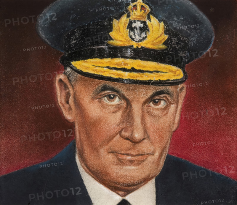 Admiral Sir James Somerville, c1943. Creators: William Timym, Central Office of Information.