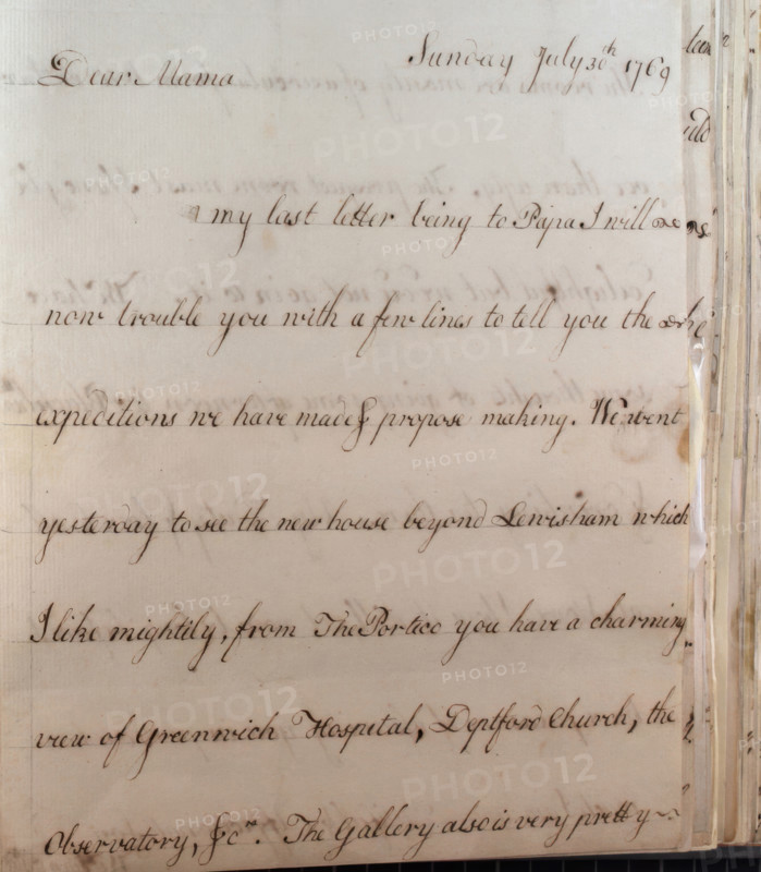 Letter from William Pitt,  between 1766 and 1770. Creator: William Pitt the Younger.