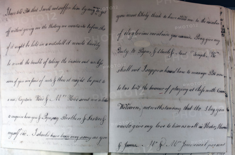 Letter from William Pitt, 1769. Creator: William Pitt the Younger.