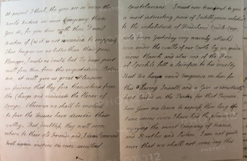 Letter from William Pitt, 1772. Creator: William Pitt the Younger.