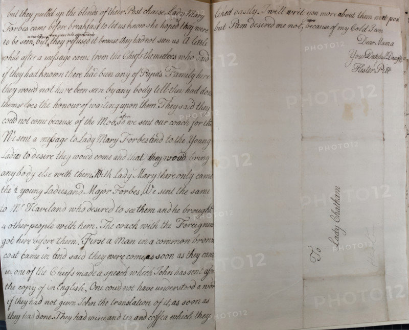Letter from Hester Pitt, 1766. Creator: Hester Stanhope.