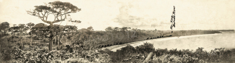 View from Ruins of Takoradi Fort looking Northward over Takoradi small bay and route..., 1920. Creator: Unknown.