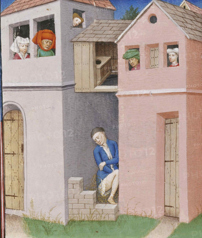 Miniature from Decameron by Giovanni Boccaccio, 15th century. Creator: Anonymous master.