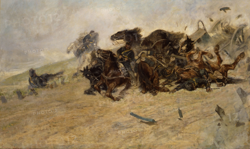 The Explosion, 1880. Creator: Fattori, Giovanni (1825-1908).