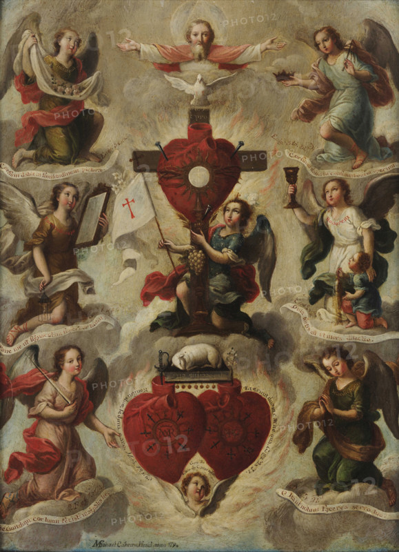 Allegory of the Holy Eucharist, 1750. Creator: Maldonado y Cabrera, Miguel Mateo (1695-1768).