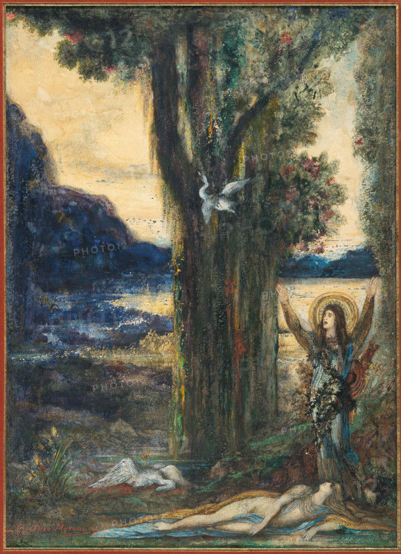 La Douleur d'Orphée (The Pain of Orpheus), c1887. Creator: Moreau, Gustave (1826-1898).