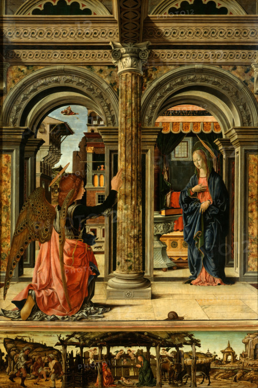 The Annunciation, 1470-1472. Creator: Francesco del Cossa (1436-1478).