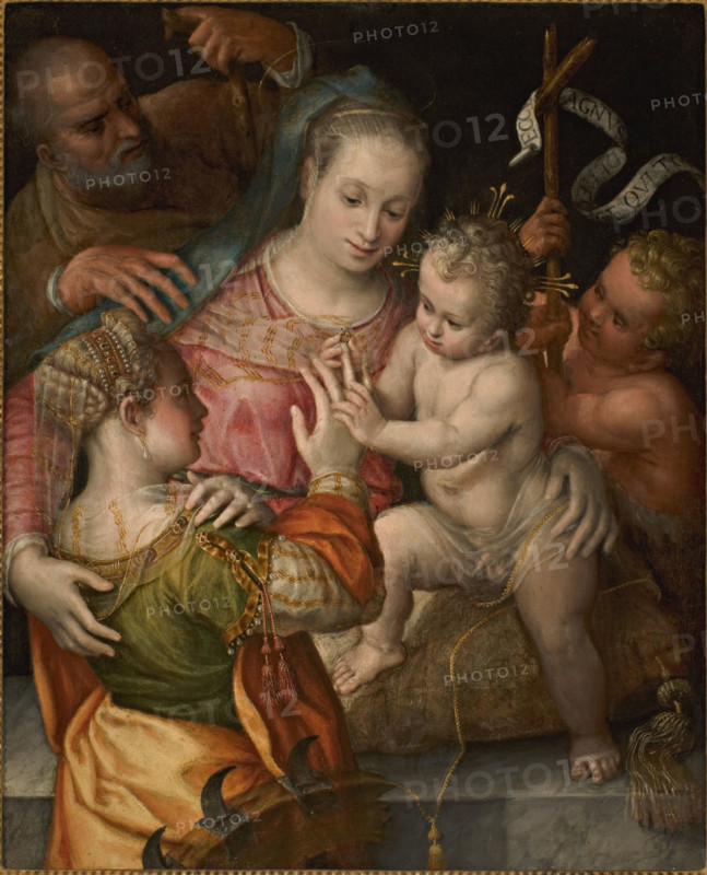 The Mystical Marriage of Saint Catherine, c1550-1560. Creator: Fontana, Prospero (1512-1597).