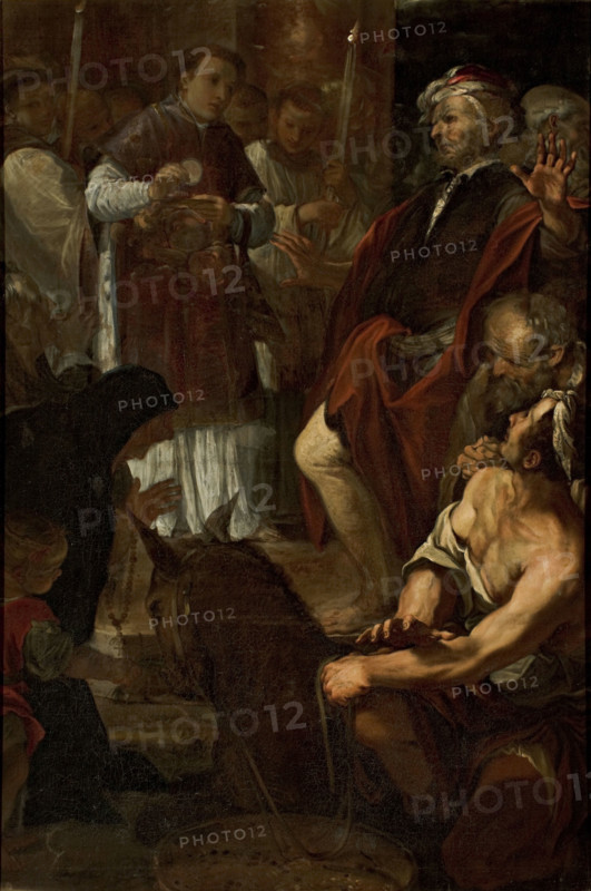 The Miracle of the Mule, 1673. Creator: Canuti, Domenico Maria (1625-1684).