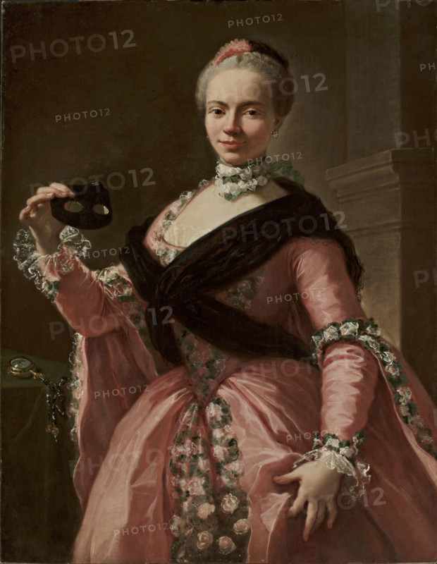 Portrait of Anna de Banzi Carrati, 1760. Creator: Gandolfi, Ubaldo (1728-1781).