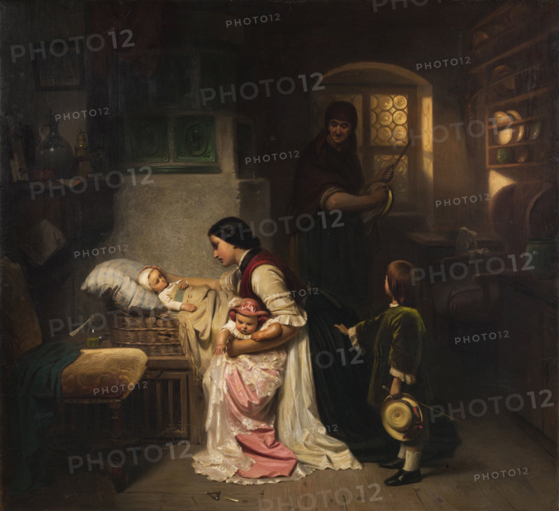 The Nanny, Second Half of the 19th cen.. Creator: Piloty, Carl Theodor von (1826-1886).
