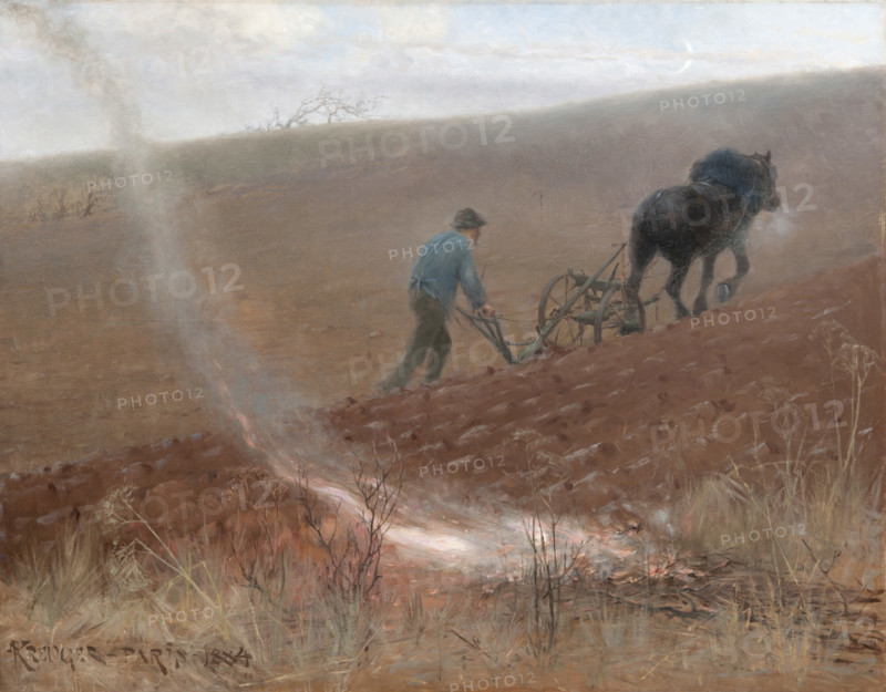 Spring Ploughing, 1884. Creator: Kreuger, Nils (1858-1930).
