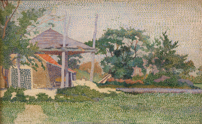 Landscape with Haystack, 1894. Creator: Vijlbrief, Jan (1868-1895).