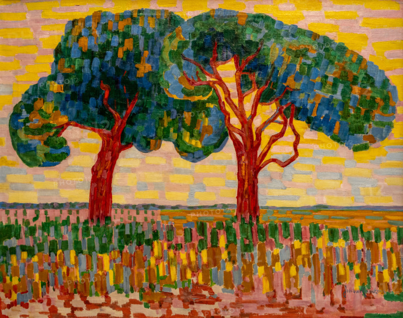 Two Trees, 1910. Creator: Heemskerck, Jacoba van (1876-1923).
