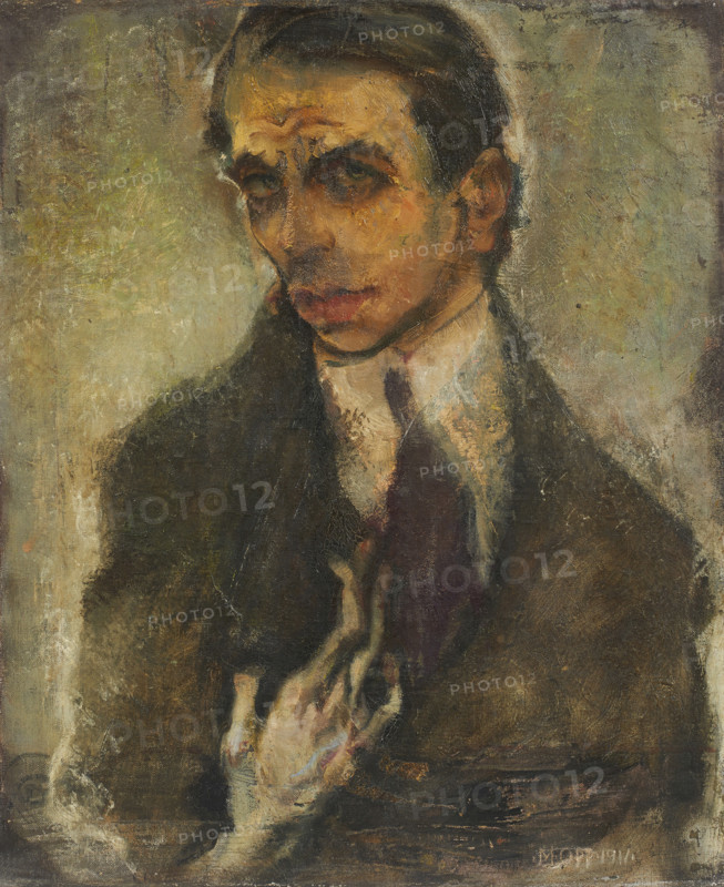 Self-portrait, 1911. Creator: Oppenheimer, Max (1885-1954).