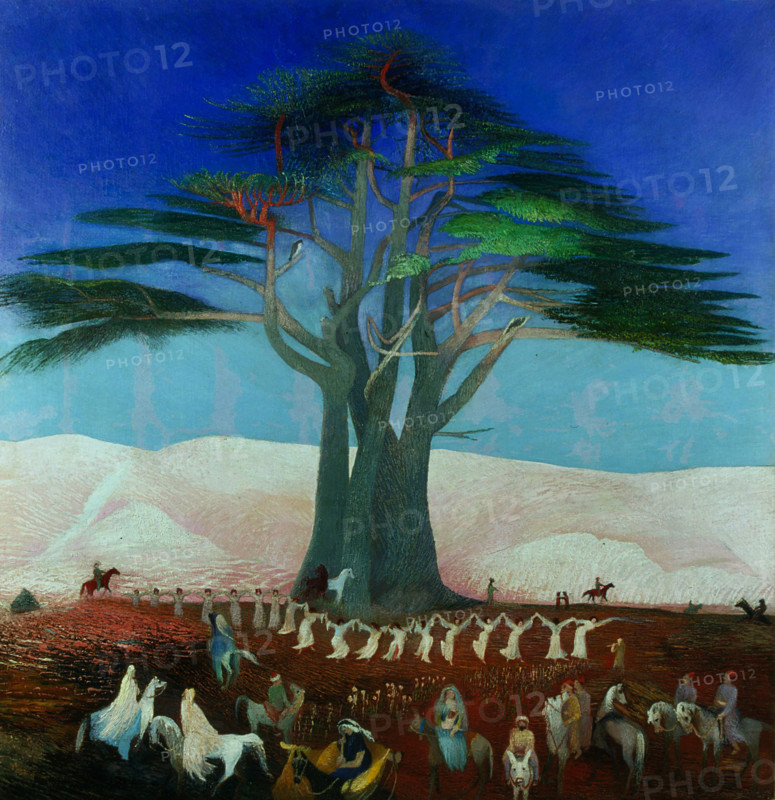 Pilgrimage to the Cedars of Lebanon, 1907. Creator: Kosztka Csontváry, Tivadar (1853-1919).