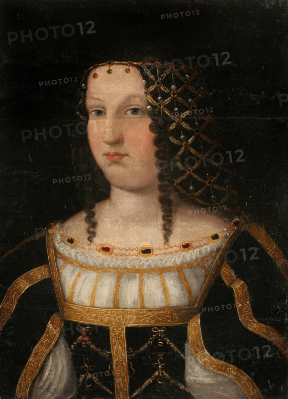 Portrait of Lucrezia Borgia (1480-1519), c1510. Creator: Veneto, Bartolomeo (1502-1555).