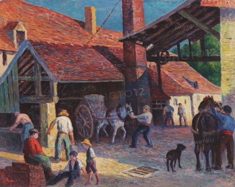 The Brickyard, 1908. Creator: Luce, Maximilien (1858-1941).