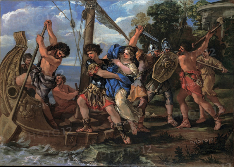 The Rape of Helen, 1630-1632. Creator: Romanelli, Giovanni Francesco (1610-1662).