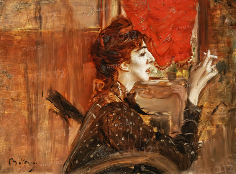 La tenda rossa (The red tent) , 1904. Creator: Boldini, Giovanni (1842-1931).
