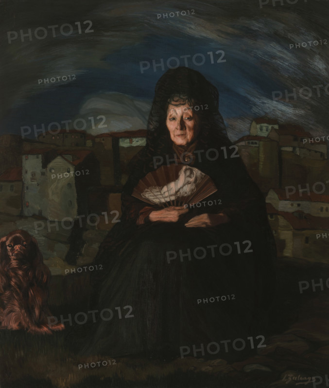 Portrait of Doña Rosita Gutiérrez, c1915. Creator: Zuloaga y Zabaleto, Ignacio (1870-1945).