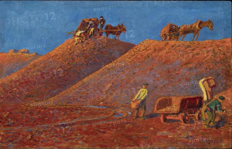 Iron ore mining, c1900. Creator: Regoyos y Valdés, Darío de (1857-1913).