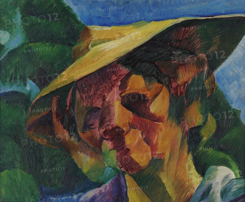 Ritratto della signora Busoni, 1916. Creator: Boccioni, Umberto (1882-1916).