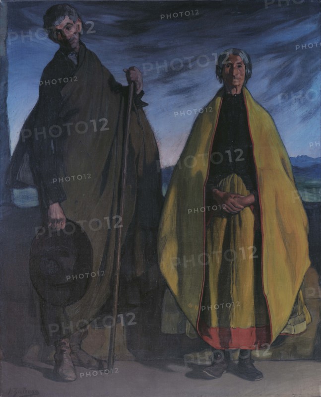 Francisco and his wife, 1909. Creator: Zuloaga y Zabaleto, Ignacio (1870-1945).