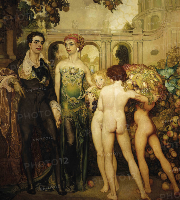Epitalamio o Las bodas del príncipe Néstor (Epithalamium or The Marriage of Prince Néstor), 1909. Creator: Néstor, (Néstor Martín-Fernández de la Torre) (1887-1938).