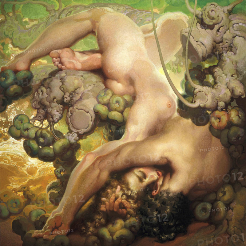 Poema de la Tierra. El Vespero (Poem of the Earth. Evening), 1934-1938. Creator: Néstor, (Néstor Martín-Fernández de la Torre) (1887-1938).