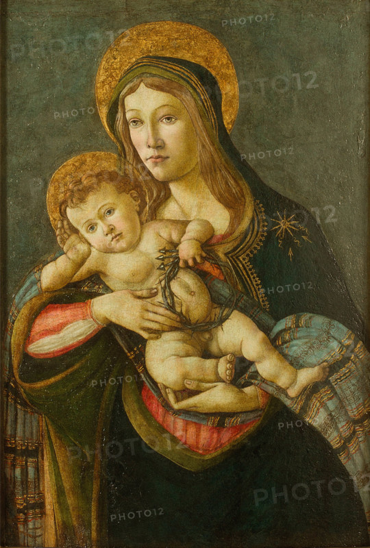 The Virgin and the Child with the Crown of Thorns and Three Nails, 1477. Creator: Botticelli, Sandro (1445-1510).