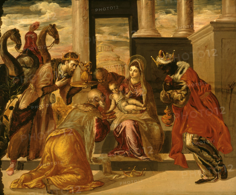 The Adoration of the Magi, 1568. Creator: El Greco, Dominico (1541-1614).