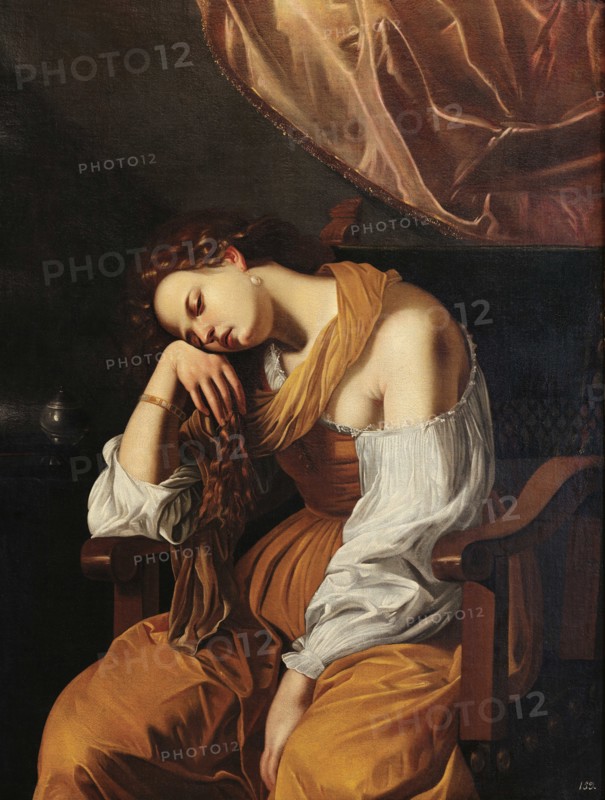 Mary Magdalene as Melancholy, 1622-1625. Creator: Gentileschi, Artemisia (1598-1653).