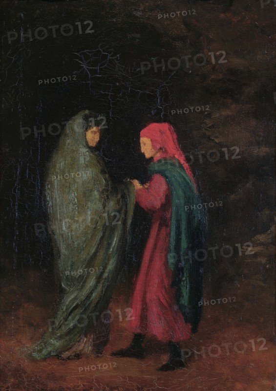 Dante and Virgil at the entrance to Hell, 1857-1858. Creator: Degas, Edgar (1834-1917).