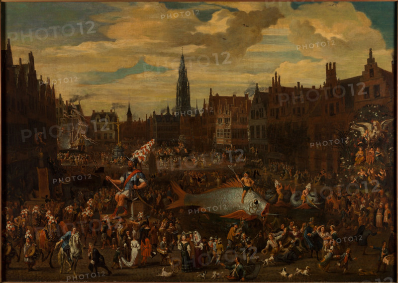 The Antwerp Ommegang, 17th century. Creator: Anonymous.